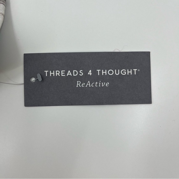 Threads 4 Thought NWT ReActive Sports Athetic Bra Grey White MarblexL - Picture 5 of 10